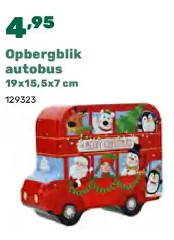 Happyland Opbergblik autobus 19x15,5x7 cm aanbieding
