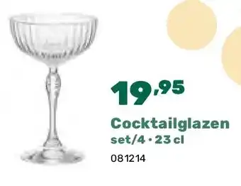 Happyland Cocktailglazen set/4 • 23 cl aanbieding