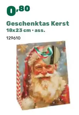 Happyland Geschenktas Kerst 18x23 cm • ass aanbieding