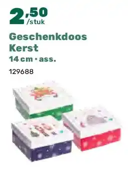 Happyland Geschenkdoos Kerst 14 cm • ass aanbieding