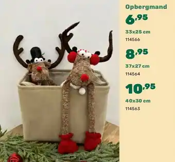 Happyland Opbergmand 33x25 cm aanbieding