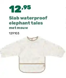 Happyland Slab waterproof elephant tales met mouw aanbieding