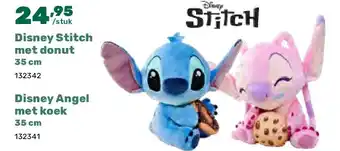 Happyland Disney Stitch met donut 35 cm aanbieding