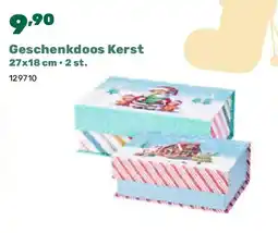 Happyland Geschenkdoos Kerst 27x18 cm • 2 st aanbieding