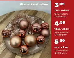 Happyland Glazen kerstballen 6 st. • ø 8 cm aanbieding
