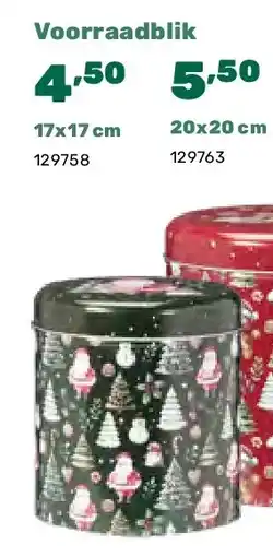 Happyland Voorraadblik 17x17 cm aanbieding