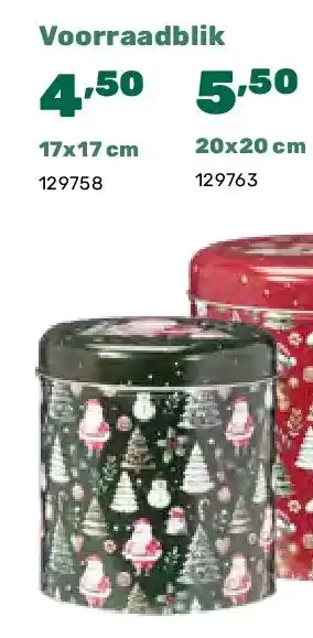 Happyland Voorraadblik 17x17 cm aanbieding