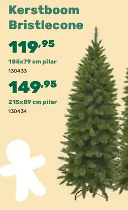 Happyland Kerstboom Bristlecone 185x79 cm pilar aanbieding