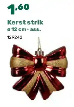 Happyland Kerst strik ø 12 cm • ass aanbieding