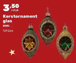 Happyland Kerstornament glas ass aanbieding