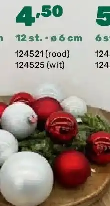 Happyland Glazen kerstballen 12 st. • ø 6 cm aanbieding