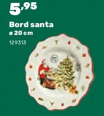 Happyland Bord santa ø 20 cm aanbieding