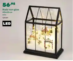 Happyland Huis van glas 45x45 cm ass aanbieding
