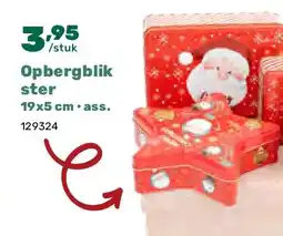 Happyland Opbergblik ster 19x5 cm • ass aanbieding