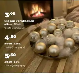 Happyland Glazen kerstballen ø 5 cm • 12 st aanbieding