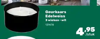 Happyland Geurkaars Edelweiss 3 wieken • wit aanbieding