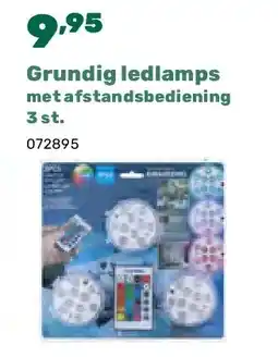 Happyland Grundig ledlamps met afstandsbediening 3 st aanbieding