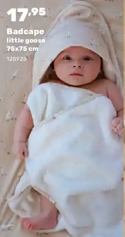 Happyland Badcape little goose 75x75 cm aanbieding