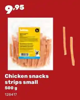 Happyland Chicken snacks strips small 500 g aanbieding