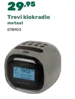 Happyland Trevi klokradio metaal aanbieding