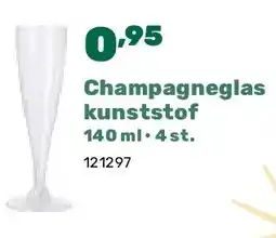 Happyland Champagneglas kunststof 140 ml • 4 st aanbieding