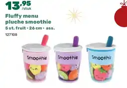 Happyland Fluffy menu pluche smoothie 5 st. fruit • 26 cm • ass aanbieding