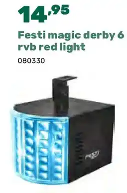 Happyland Festi magic derby 6 rvb red light aanbieding