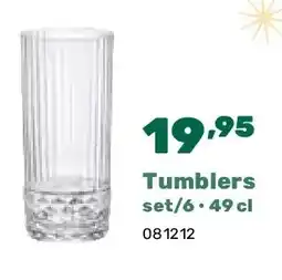 Happyland Tumblers set/6 • 49 cl aanbieding