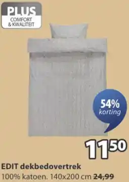 Jysk EDIT dekbedovertrek aanbieding