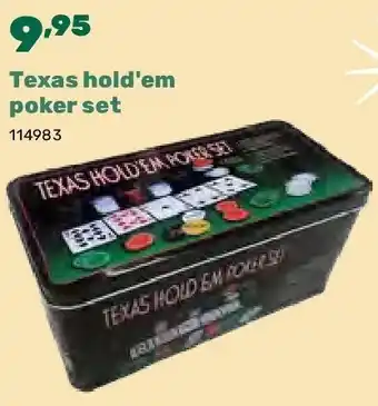 Happyland Texas hold'em poker set aanbieding