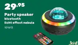 Happyland Party speaker bluetooth licht effect nebula aanbieding