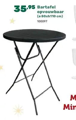 Happyland Bartafel opvouwbaar (ø 80xh110 cm) aanbieding