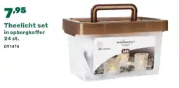 Happyland Theelicht set in opbergkoffer 24 st aanbieding