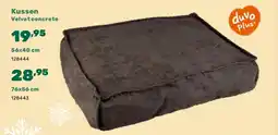 Happyland Kussen Velvet concrete 56x40 cm aanbieding