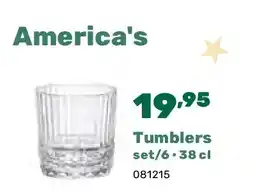 Happyland Tumblers set/6 • 38 cl aanbieding
