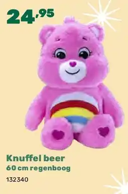Happyland Knuffel beer 60 cm regenboog aanbieding