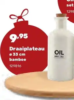 Happyland Draaiplateau ø 33 cm bamboe aanbieding