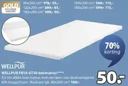 Jysk WELLPUR FRYA GT30 dekmatras aanbieding