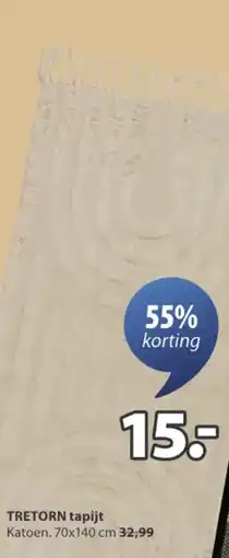 Jysk TRETORN tapijt aanbieding