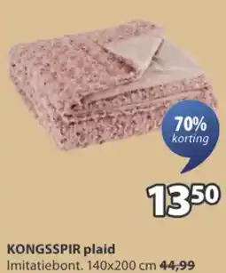 Jysk KONGSSPIR plaid aanbieding