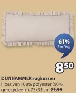 Jysk DUNHAMMER rugkussen aanbieding