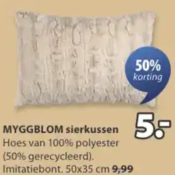 Jysk MYGGBLOM sierkussen aanbieding
