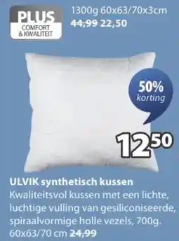 Jysk ULVIK synthetisch kussen aanbieding