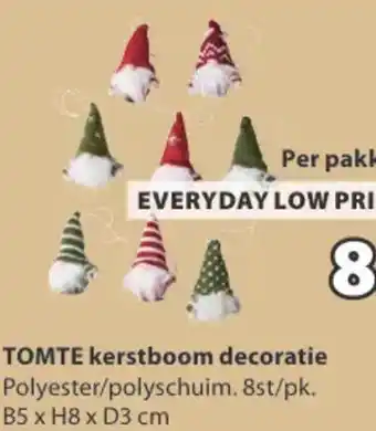 Jysk TOMTE kerstboom decoratie aanbieding
