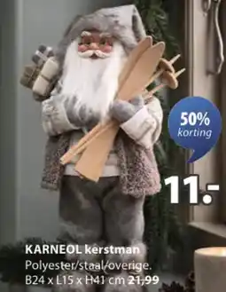 Jysk KARNEOL kerstman aanbieding