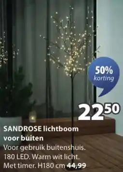 Jysk SANDROSE lichtboom voor buiten aanbieding