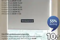 Jysk FALSTER verduisterend rolgordijn aanbieding