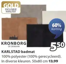 Jysk KRONBORG KARLSTAD badmat aanbieding