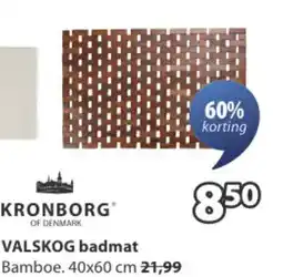 Jysk KRONBORG VALSKOG badmat aanbieding