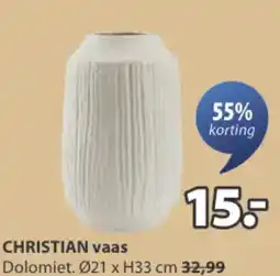 Jysk CHRISTIAN vaas aanbieding